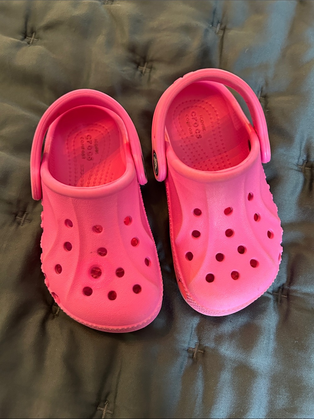 CROCS Kids Classic Clog Sandals in Bright Pink
